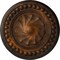 Ekena Millwork Foster Shell Ceiling Medallion (Fits Canopies up to 9 5/8"), Hand-Painted Rust, 15 3/4"OD x 2"P CM15FORUS - alternate 1